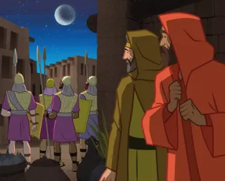 spies hiding from guards