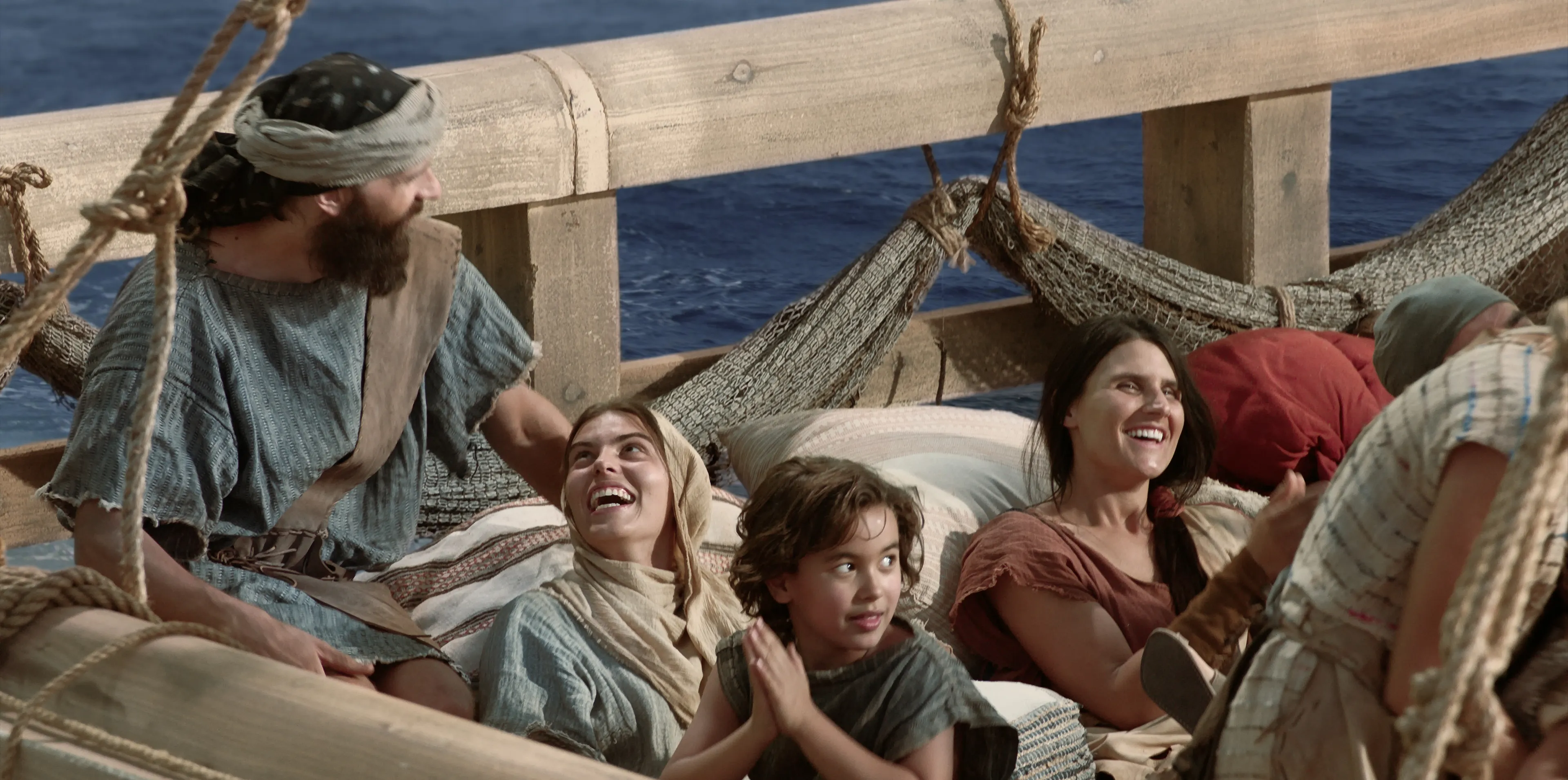 Lehi's family sails to the promised land.