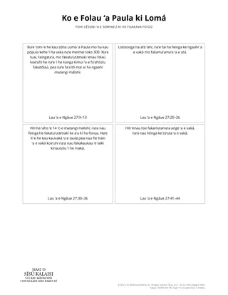 Paul’s Voyage to Rome