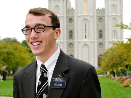 elder missionary smiling