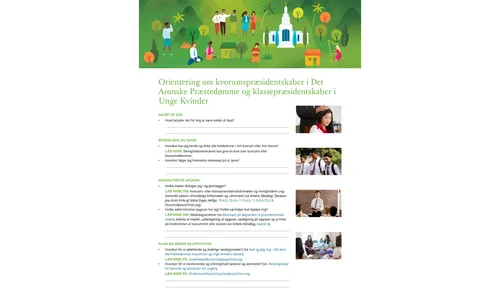 orientering for kvorums- og klassepræsidentskaber