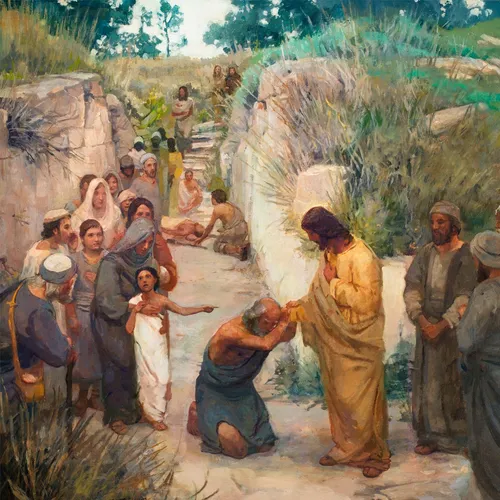 Jesus healing people