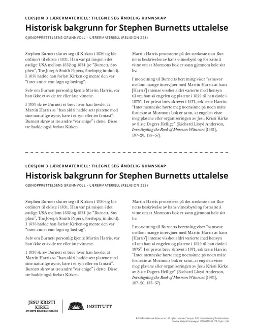 lærerens utdelingsark