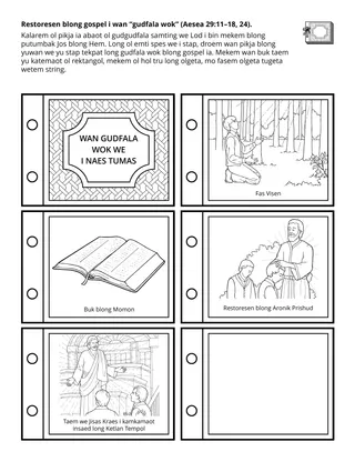 Praemeri aktiviti pej: Restoresen blong gospel i wan “gudfala wok”