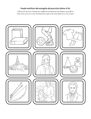 Hoja de actividades: Puedo testificar del evangelio de Jesucristo