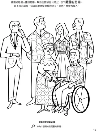 Gifts of the Spirit coloring page