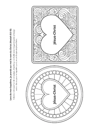 page des activités : contracter des alliances avec Dieu signifie que je deviens un disciple du Christ