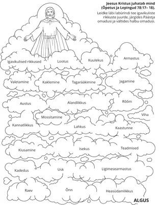 tegevusleht: Jeesus Kristus juhib mind edasi