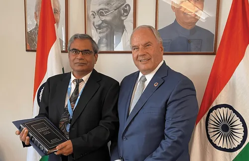 Elder Rasband with Ambassador Pandey