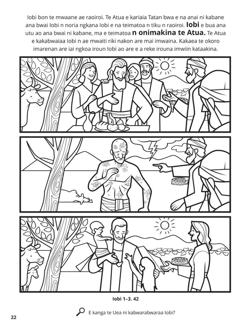 Job coloring page