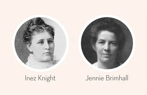 Inez Knight and Jennie Brimhall