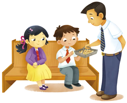 children taking the sacrament