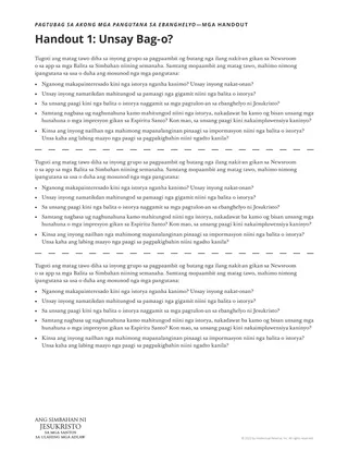 handout sa magtutudlo