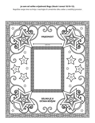 stranica aktivnosti: ja sam od velike vrijednosti