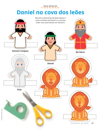 cut-out finger puppets