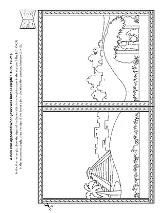 activity page: people saw signs of Christ’s birth