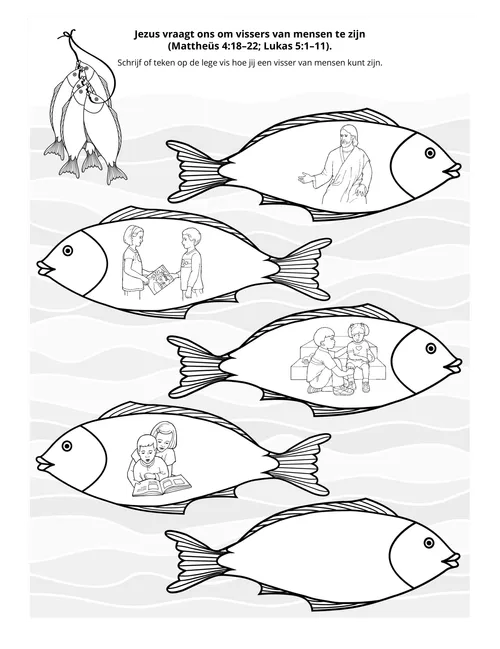 doe-pagina: Jezus vraagt ons om vissers van mensen te zijn
