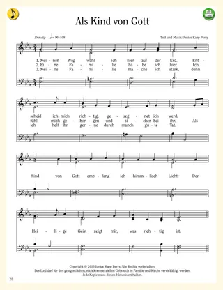 music, As a Child of God