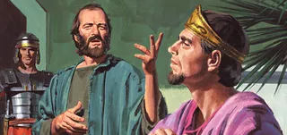 Paul tells King Agrippa about Jesus