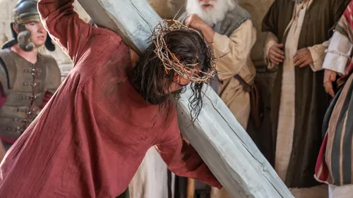 Jesus Christ carrying His cross