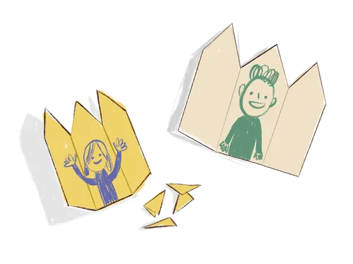 temples made from paper