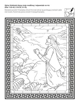 Strona z zadaniami: Ojciec Niebieski odpowiedział na modlitwę brata Jereda