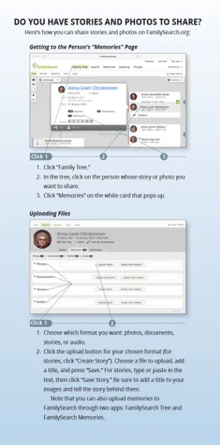 sharing stories and photos chart