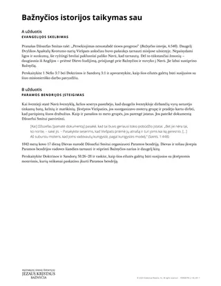 Bažnyčios istorijos taikymas sau