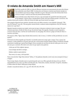 O relato de Amanda Smith em Hawn’s Mill