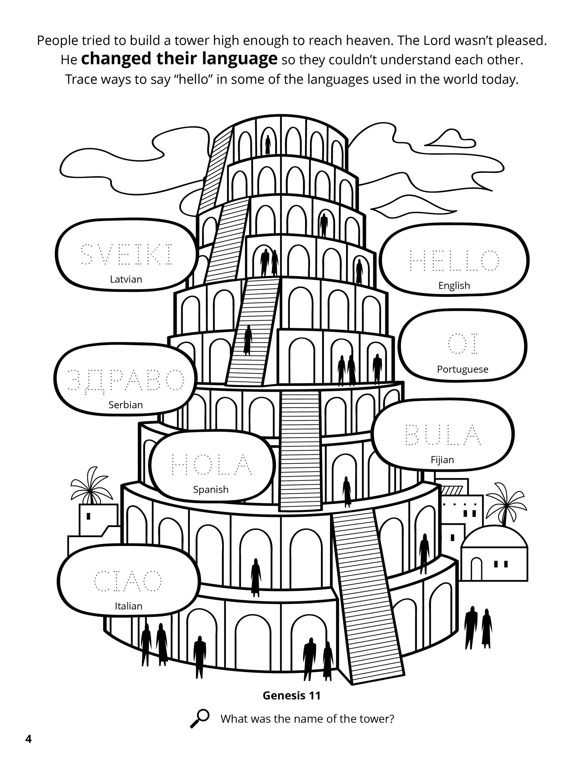 The Tower of Babel.