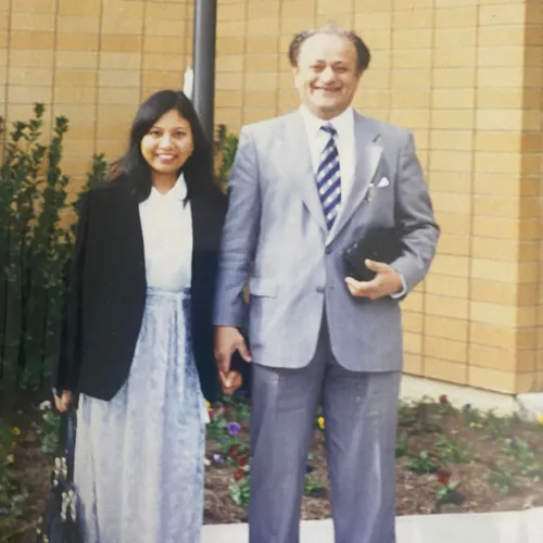 the author with her uncle