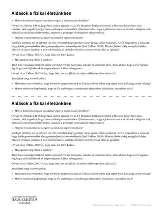 Áldások a fizikai életünkben