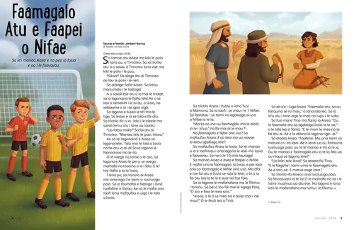 Tala PDF o tama e to’atolu o loo taa’alo soka, ma Nifae ma ona uso