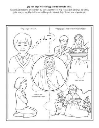 aktivitetsside: Jeg kan søge Herren og påkalde ham