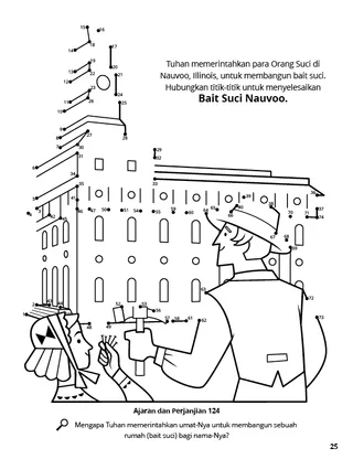 Nauvoo Temple Construction coloring page