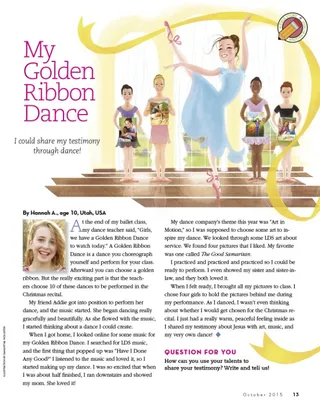 My Golden Ribbon Dance