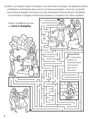 Joseph in Egypt coloring page