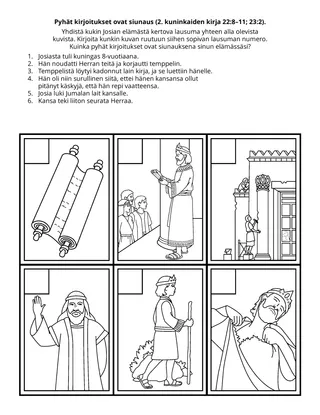 tehtäväsivu: Pyhät kirjoitukset ovat siunaus