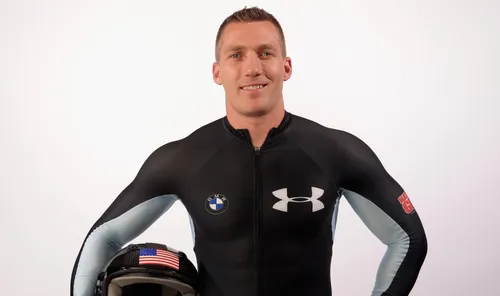 Chris Fogt holding helmet