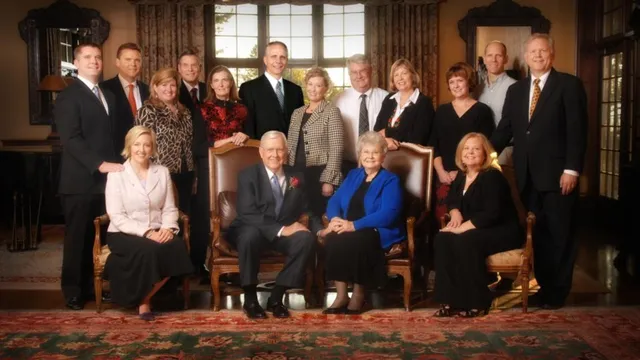 Elder M. Russell Ballard with family on his 80th birthday, 2008.