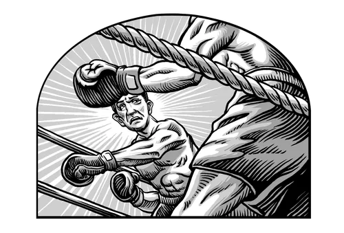 boxer Chuck Woodworth fighting Tongan Torpedo