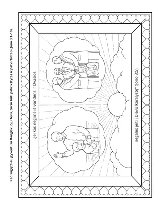 Užduočių puslapis. Turiu būti pakrikštytas ir patvirtintas