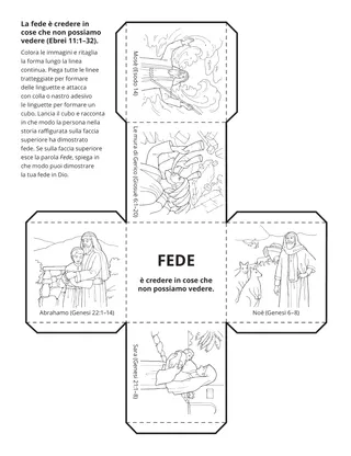 Pagina delle attività: La fede è credere in cose che non possiamo vedere