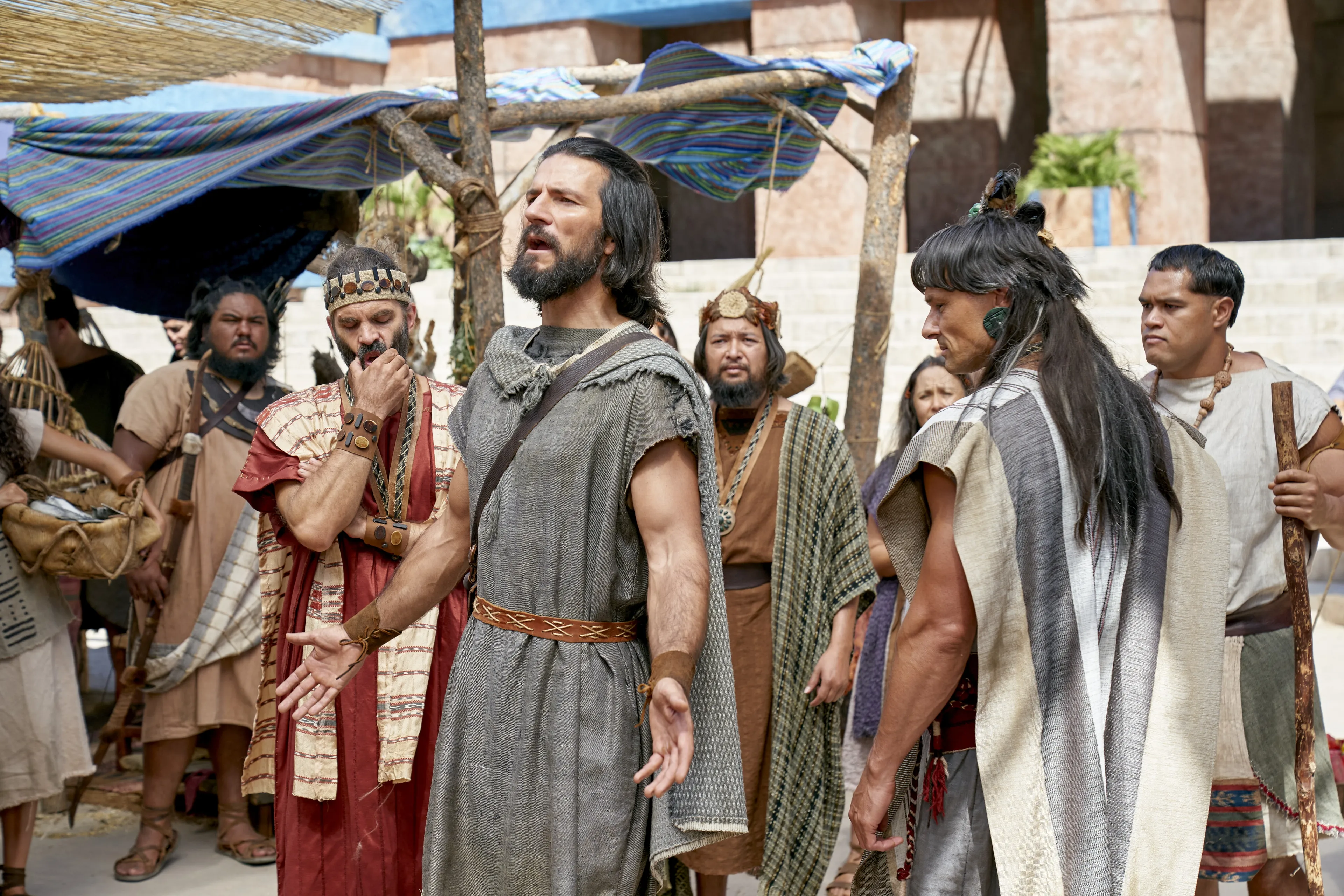 Alma the Younger preaches to the people and the lawyers in the city of Ammonihah.