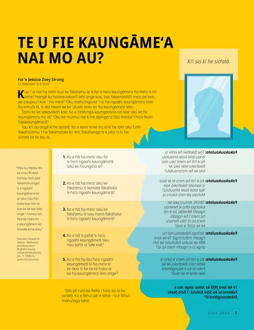 Te U Fie Kaungāmeʻa Nai mo Au?