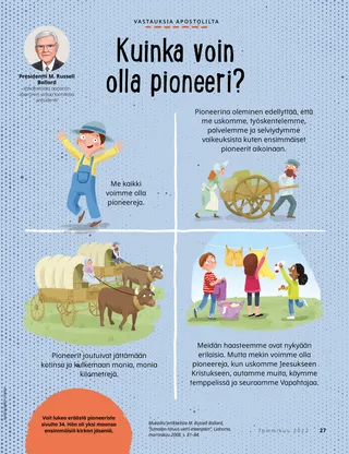 Page from the January 2022 Friend Magazine.