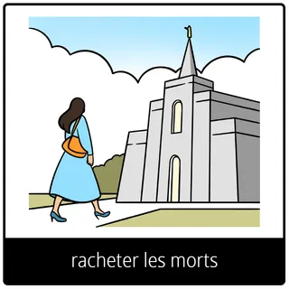 pictogrammes de l’Évangile « racheter les morts »