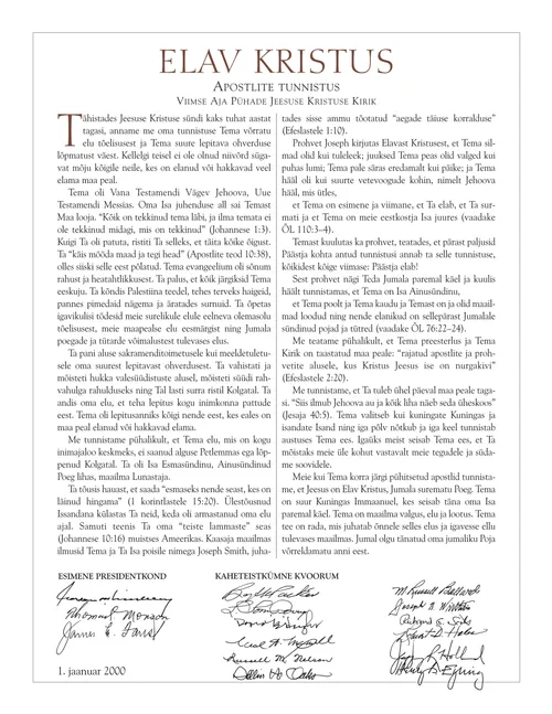 Dokument „Elav Kristus”
