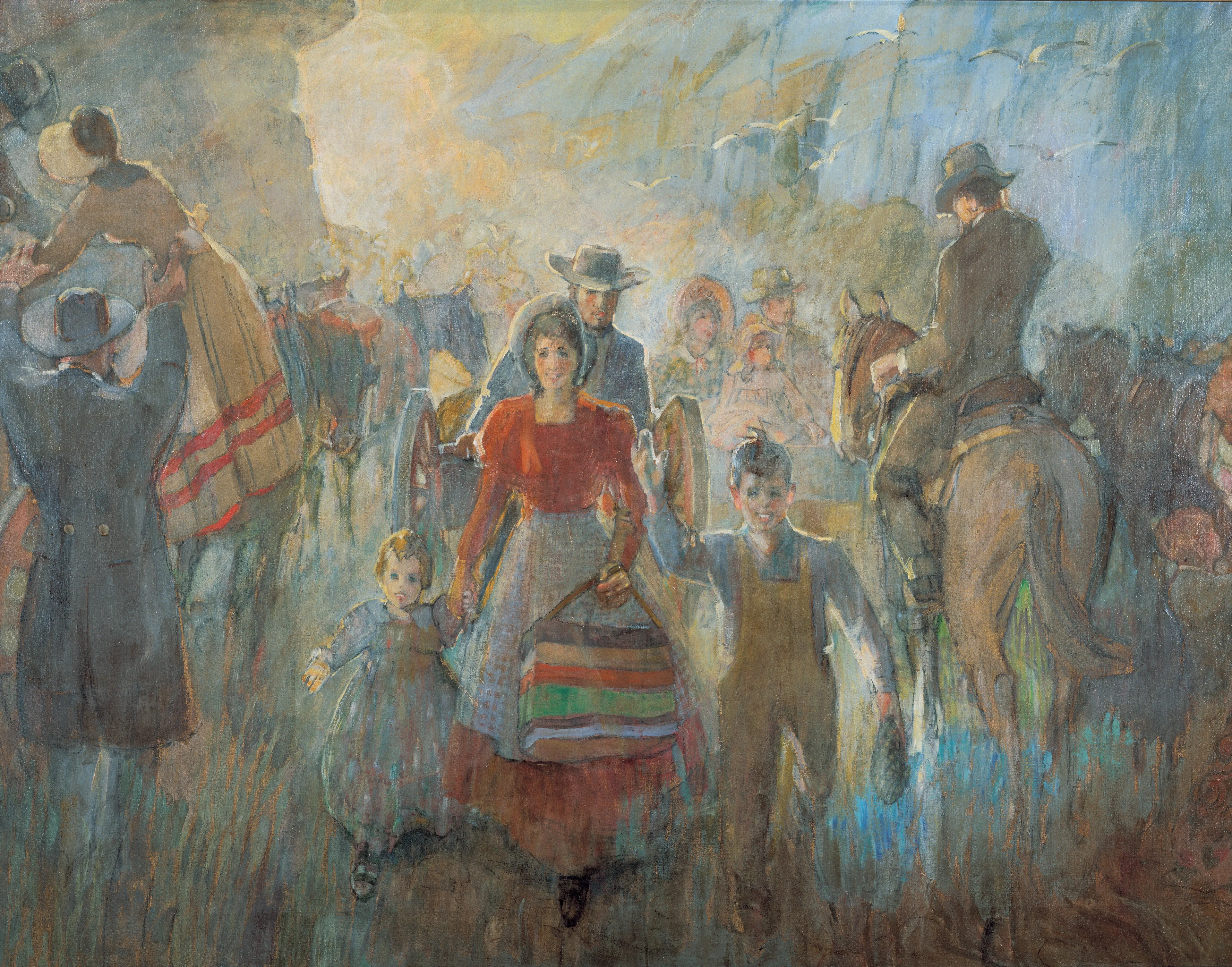 Pioneers Arriving, by Minerva K. Teichert