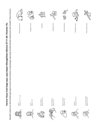 halaman kegiatan: karena Yesus mati bagi saya, saya dapat dibangkitkan